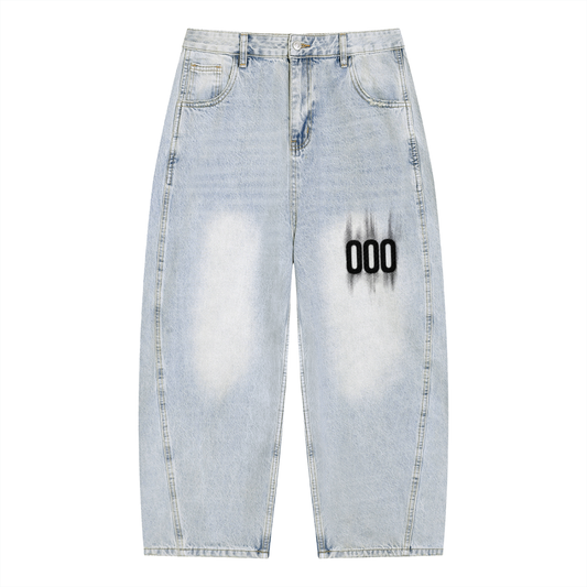 Spray Triple Washed Barrel Jeans