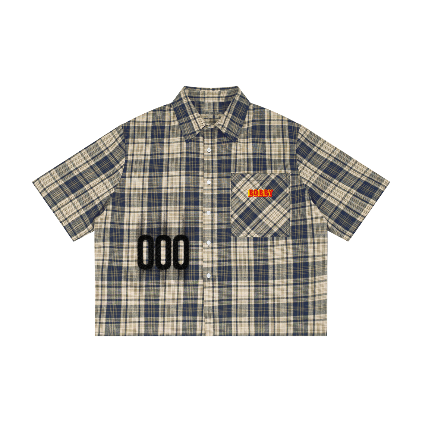 Triple Plaid Short Sleeve Shirt