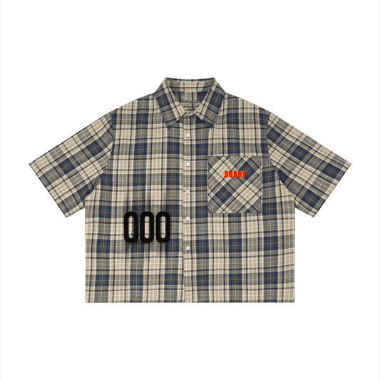 Triple Plaid Short Sleeve Shirt